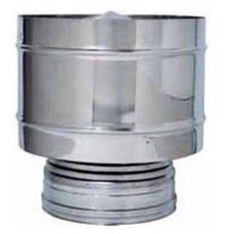 MÂNEAU D'ÉVACUATION À DOUBLE PAROI ANTI-VENT Ø 80/130 mm