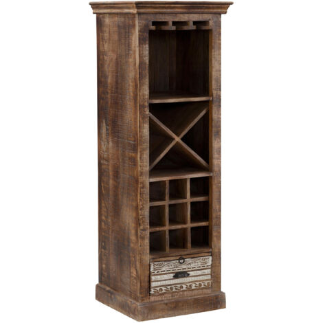 ManeeshMiroir avec cadre en effet bois blanc