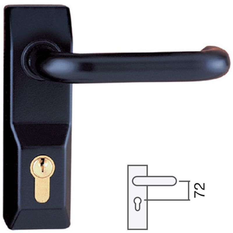 

Maneta Corta Modular Sena Antipánico Tesa Con Boca Negra unidad - Negro Mate