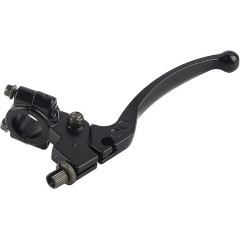 Maneta de freno para motocicleta, maneta de embrague para motocicleta, maneta de embrague izquierda para motocicletas de 50 cc a 125 cc, motos de cross, pit bikes y scooters, color negro (22 mm, 7/8")