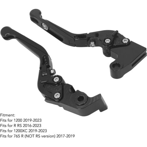 Manetas de freno y embrague plegables CNC de aleación de aluminio 6061 para R RS XC 765 R negras
