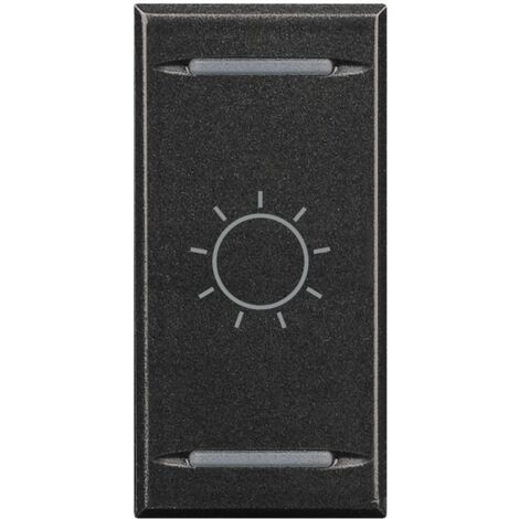 Manette Axolute MyHOME BUS symbole lumière type bascule 1 mod anthracite BTICINO HS4911BA