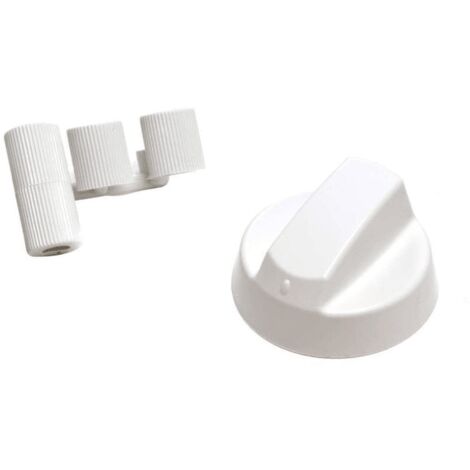MANETTE BLANCHE FOUR UNIVERSELLE + VIS pour FOUR - COK752UN