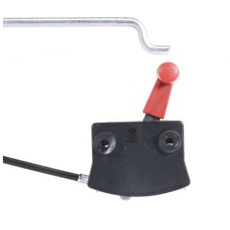 Manette, commande de gaz universelle rouge. Longeur 1,50 m