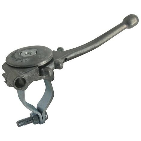 Manette d'accélération universelle pour motoculteur – Fixation rapide avec collier – Compatible guidons 23-27 mm – Aluminium durable