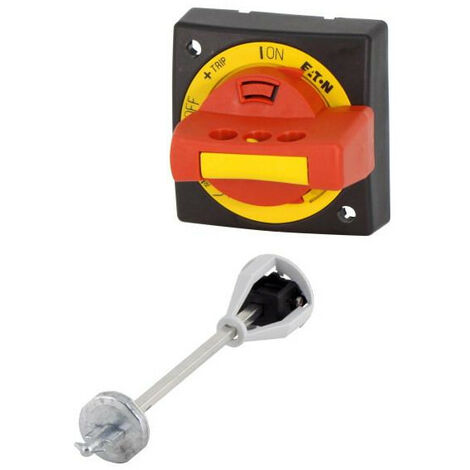 Manette de commande extérieure rouge-jaune pour PKE EATON PKE-XRH