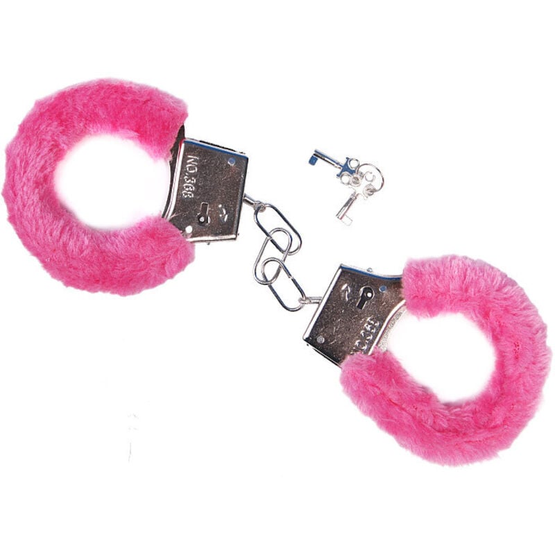 Image of Manette di pelliccia, rosa