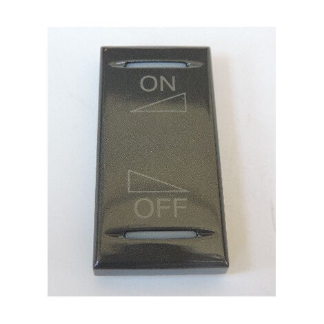 Manette enjoliveur 1 module anthracite Variation ON-OFF pour mécanisme BUS ou KNX Axolute Bticino