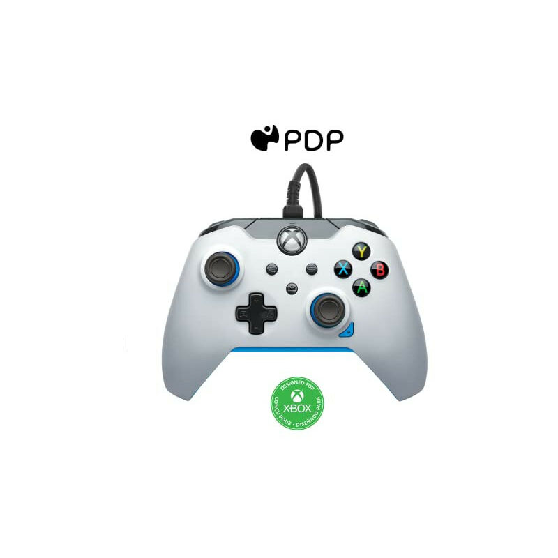 Performance Designed Products - Pdp Filaire Manette Ion Blanc pour Xbox Series xs, Gamepad, Filaire Video Game Manette, Gaming Manette, Xbox One,