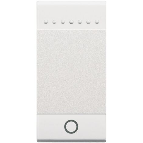 Manette Livinglight MyHOME BUS symbole lumière 1 module blanc BTICINO N4915AN