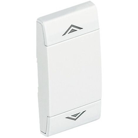 Manette Livinglight MyHOME BUS symbole montée/descente 1 module blanc BTICINO N4911AHN