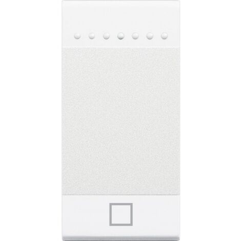 Manette Livinglight MyHOME BUS symbole STOP 1 module blanc BTICINO N4915AEN