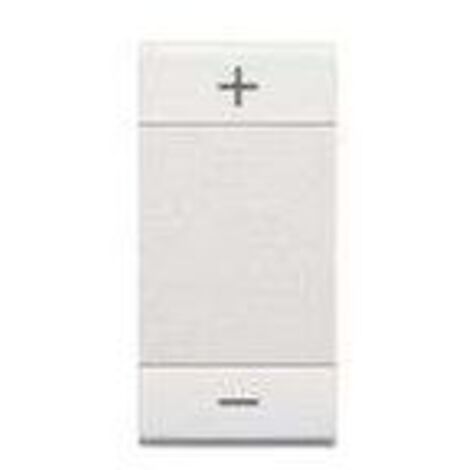 Manette Livinglight MyHOME BUS symbole +/ type bascule 1 module blanc BTICINO N4911ADN