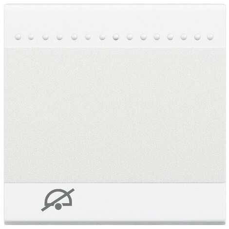 Manette Livinglight ''Ne Pas Déranger'' 2 modules blanc BTICINO N4915M2DD