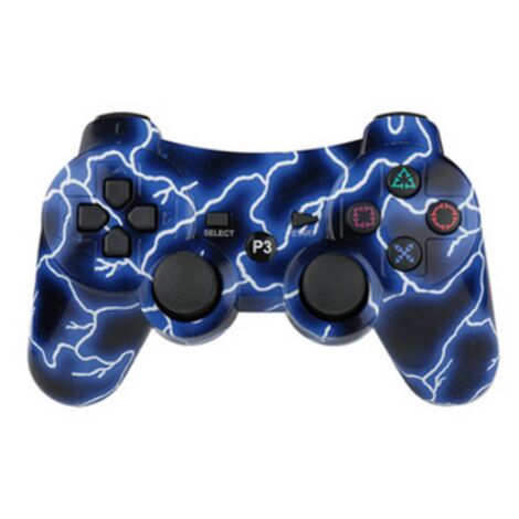 Manette PS3 sans Fil pour Bluetooth Compatible avec télécommande PS3 Manette （Deep Blue）