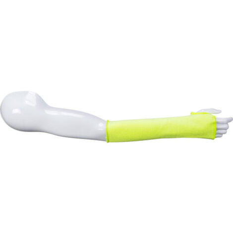 Manga tubular con nivel D anti-corte 35cm, 14" A689 amarillo