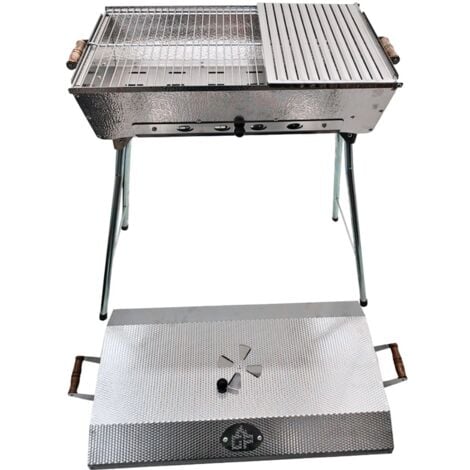 GRILLPETER 11er Spießdreher Akkumotor und Powerbank BBQ Deckel Grillrost Ablage