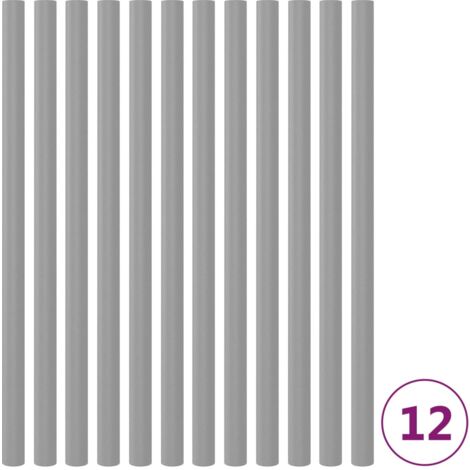 Mangas de espuma de postes de cama elástica 12 uds 92,5 cm gris vidaXL
