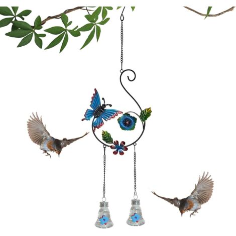 Mangeoire à colibris à Carillon éolien - mangeoire à Oiseaux Sauvages -