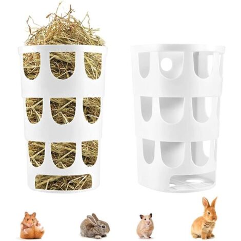 Mangeoire à Foin Poreuse pour Lapin, Cochon d'Inde, Chinchilla et Hamster – 2 Pièces