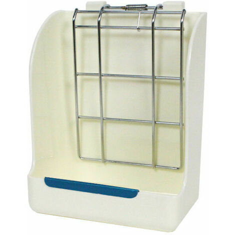 Mangeoire à foin pour lapin Accessoire pour clapier 1 pièces （blanche），HANBING