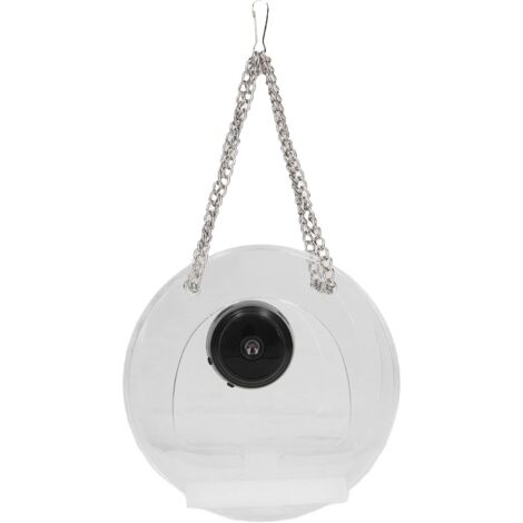 Mangeoire à Oiseaux avec Caméra Intelligente, Mangeoire à Oiseaux Suspendue pour L'Extérieur, Surveillance en Temps Réel des Mangeoires à Oiseaux Suspendues pour Le Jardin (Tour)