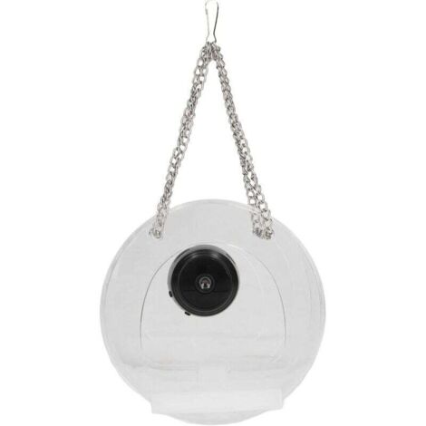 Mangeoire à Oiseaux avec Caméra Intelligente, Mangeoire à Oiseaux Suspendue pour L'Extérieur, Surveillance en Temps Réel des Mangeoires à Oiseaux Suspendues pour Le Jardin (Tour)