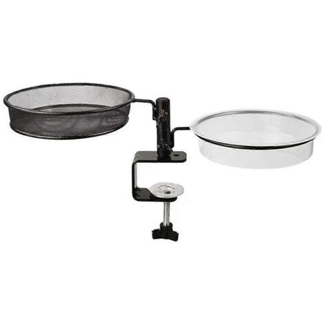 Mangeoire à oiseaux - Bain d'oiseaux et mangeoire 2 en 1 avec support pour balcon --