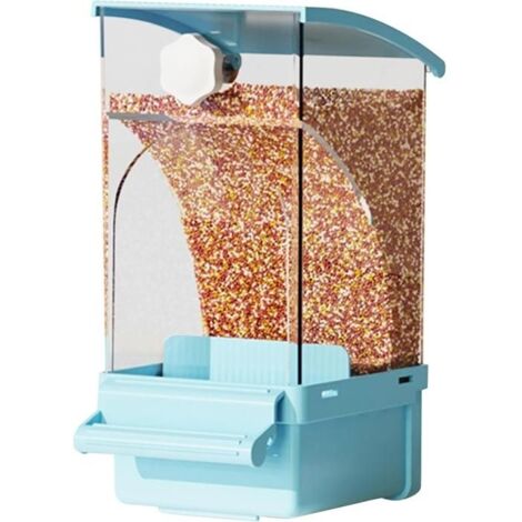 Mangeoire à oiseaux pour cage - Distributeur de friandises transparent, fournitures pour pinsons, perruches, perroquets,