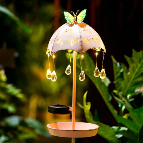 Mangeoire à oiseaux solaire suspendue pour l'extérieur, mangeoire à oiseaux de type parapluie de jardin étanche, mangeoire à oiseaux de jardin