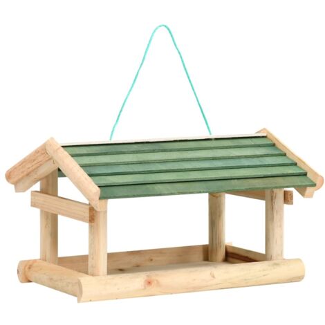 Mangeoire à oiseaux Style Contemporain - Bois de sapin 35x29,5x21 cm BV658363 - BonneVie