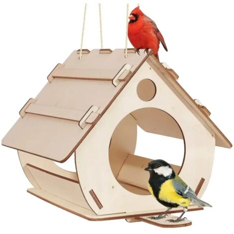 Mangeoire à oiseaux suspendue à faire soi-même, décoration de jardin, cage