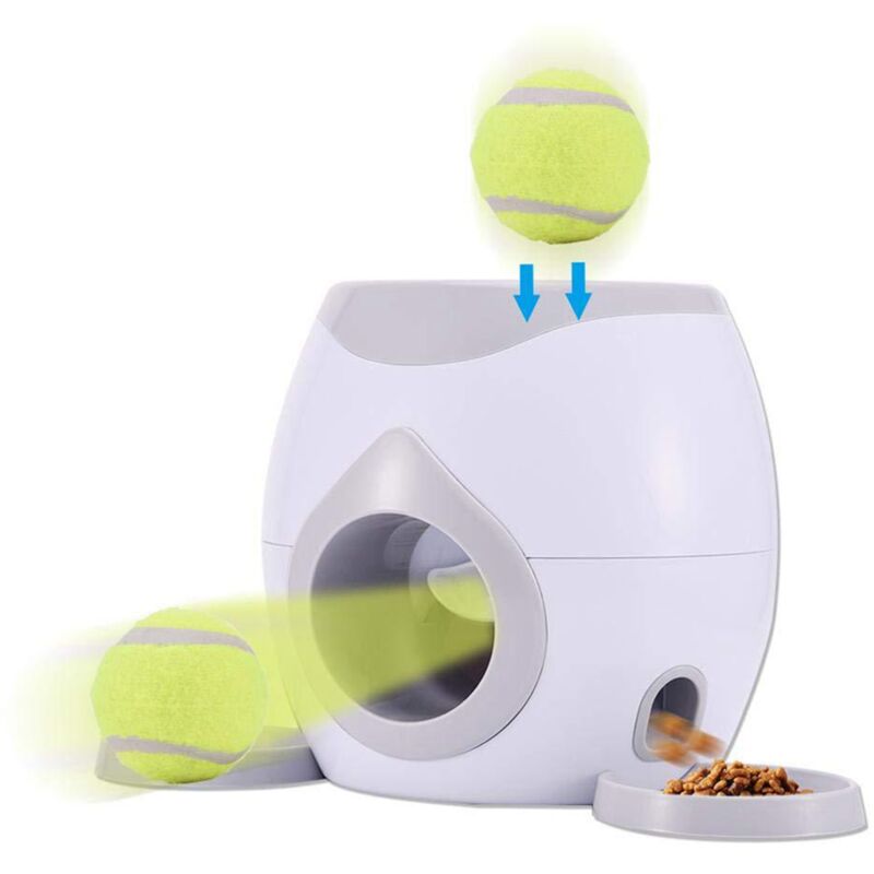 Eosnow - Mangeoire automatique pour animal de compagnie, balle de Tennis, jouets d'entraînement pour chiens, Machine à lancer interactive