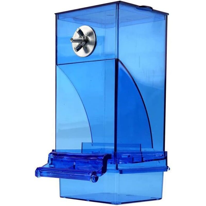 Mangeoire automatique pour oiseaux, mangeoire perroquet sans désordre pour Cage, acrylique Transparent, petits et moyens oiseaux