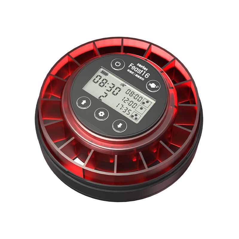 Mangeoire Automatique pour Poissons d'aquarium, Distributeur Automatique de Nourriture avec minuterie, minuterie Rechargeable, avec câble usb, écran