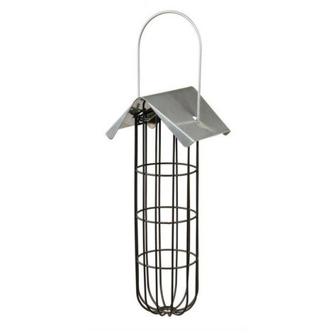 Mangeoire boule de graisse pour oiseaux 11 × 33 × 10 cm noir