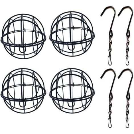Mangeoire décorative en 4 parties avec système de distribution de nourriture pour une utilisation en extérieur, garde la cage propre et rangée, sans danger pour les aras et les cacatoès