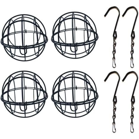 Mangeoire décorative en 4 parties avec système de distribution de nourriture pour une utilisation en extérieur, garde la cage propre et rangée, sans danger pour les aras et les cacatoès