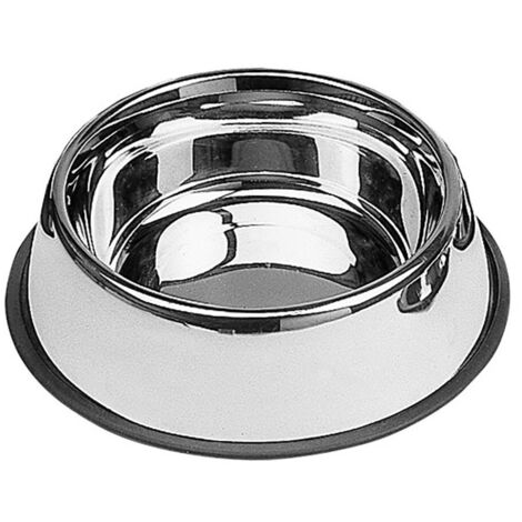Mangeoire en acier inoxydable. Antidérapant, 0,9 l, 26 cm Nayeco