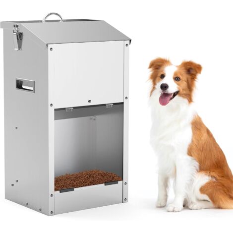 VINGVO Mangeoire Chronométrée Pour Chiens Mangeoire Automatique Pour