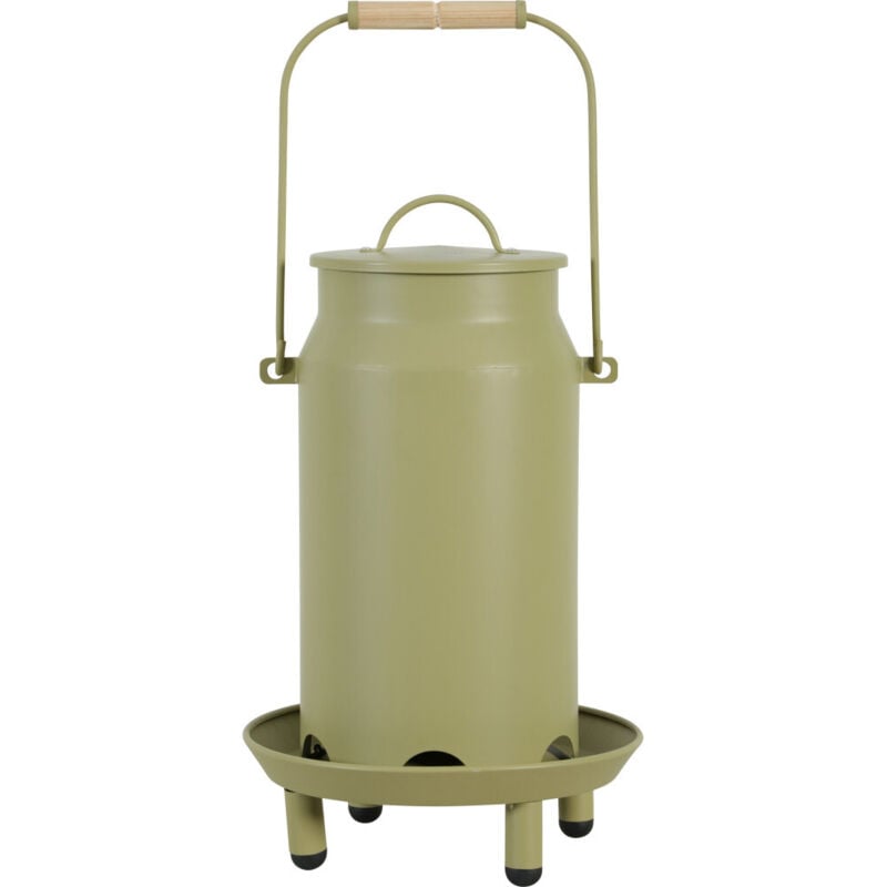 Zolux - Mangeoire métal broc seau ø 24 x 40 cm vert pour basse cour
