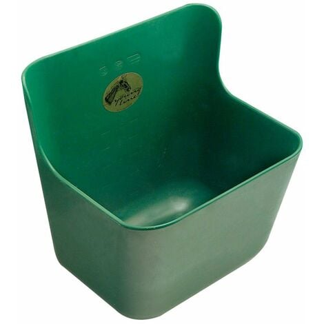 Mangeoire murale pour box à chevaux en plastique vert 11,5 lt Ok Plast