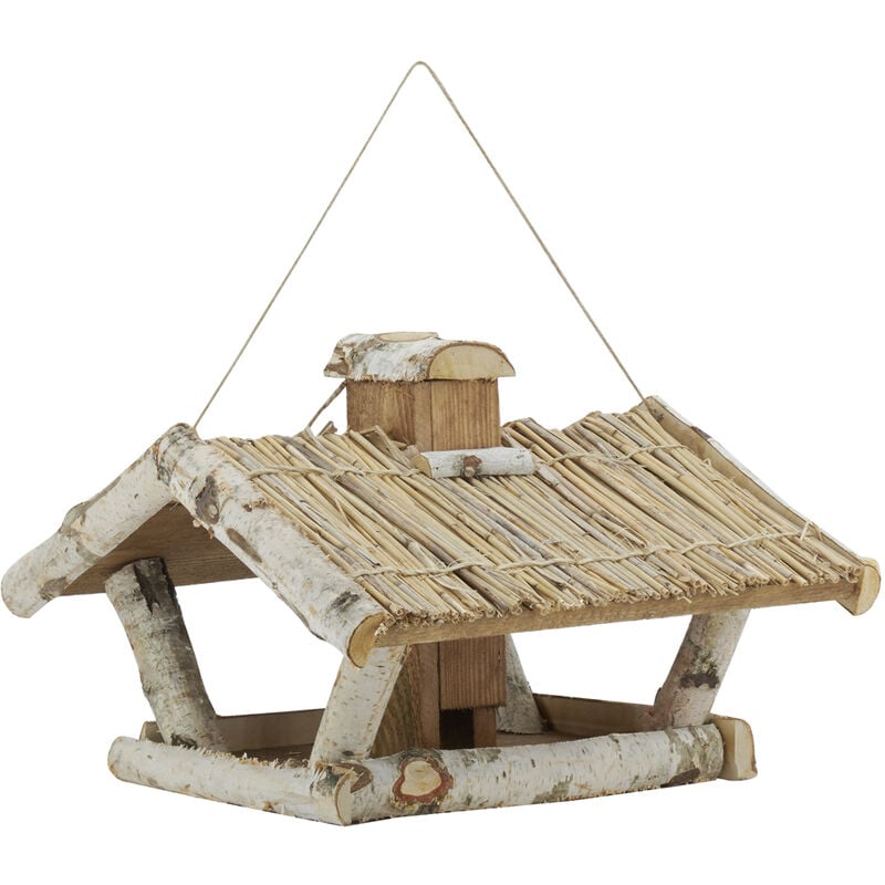 Mangeoire à oiseau en bouleau