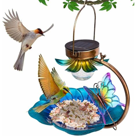 Mangeoire à Oiseaux pour nichoir à théière de Ferme,Mangeoires colorées pour  colibris pour suspensions extérieures - Mangeoires d'oiseaux Sauvages