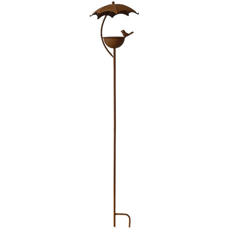 Mangeoire oiseaux fer à planter 22x120cm