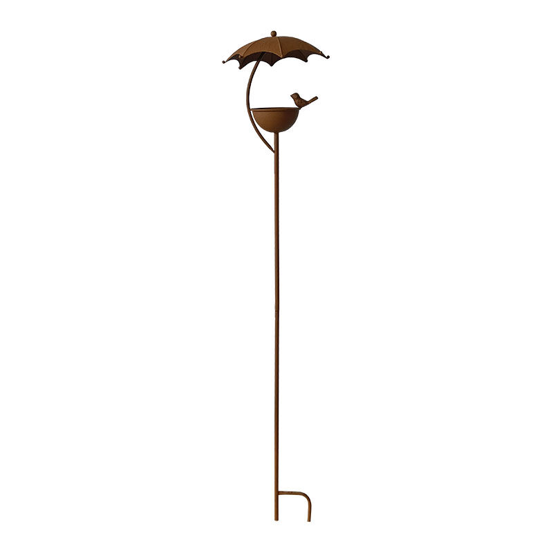 Mangeoire oiseaux fer à planter 22x120cm