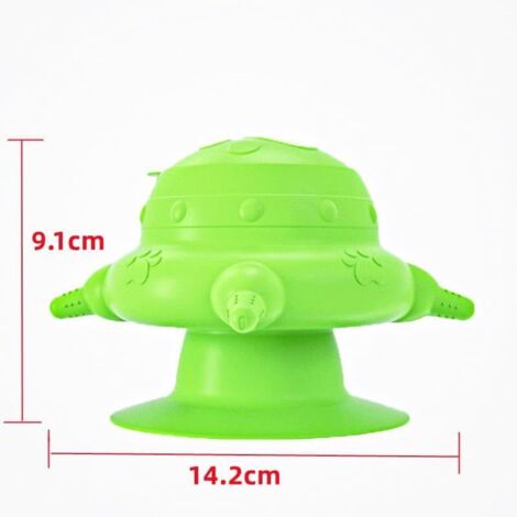 Mangeoire pour Chiots,Bol à Lait Bionique en Silicone pour Animaux De Compagnie avec 4 Sucettes Et Ventouse,Biberon Silicone pour Chiots,pour Chatons,Chiots, l'allaitement (Vert)