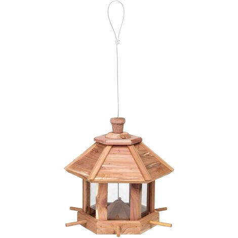 Mangeoire pour oiseaux Bois de cèdre Hi