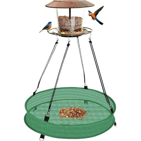 Mangeoire pour Oiseaux Plateau Nourriture Grille Anti d