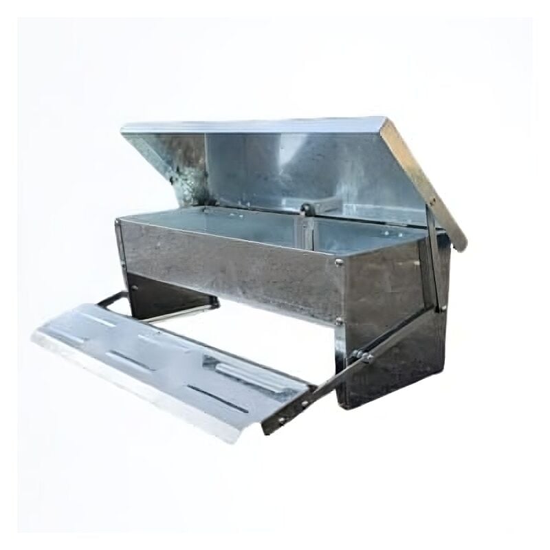 Gaun - Mangeoire Volailles à Pédale Acier Galvanisé 5kg